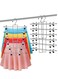 3 Packs 6Tier Pants Hangers with Clips, Non Slip Space Saving Hangers for Pants Jeans Scarf Trouser Tie Towel Silk Clothes