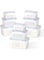 Genr 9 PCS Fridge Organizers and Storage containers 9Pcs Kitchen Organizer Airtight with Vent Drain Containers for fruit and vegetable (Grey-01)