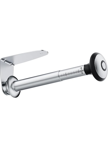 TERRIFI Under Cabinet Paper Towel Holder, One Hand Operable Paper Towel Holder Wall Mount, Self-Adhesive Paper Towel Holder or Drilled, for Kitchen, Bathroom (Stainless)