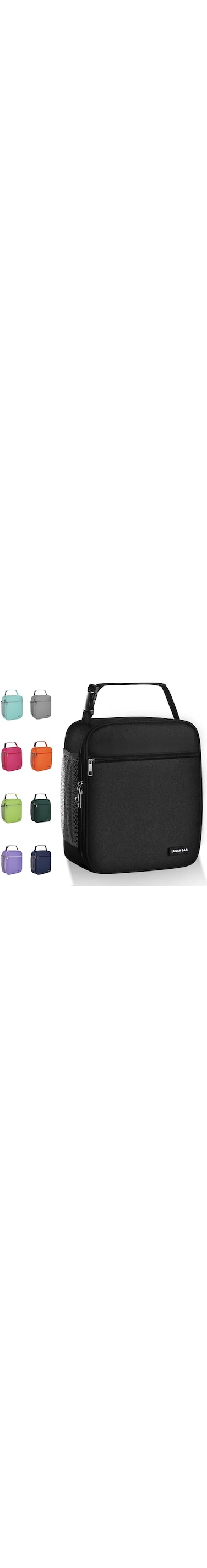 AYEANY Lunch box Lunch bag for men women Lunchbox Lunch bags Insulated Lunch bag Lunch box cooler (Black)
