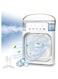 emztxo Misting Fan, Table Fan with 7 Beautiful Colors, Evaporative Fan with Timer, USB Portable Air Conditioner Fan, Air Cooler Desktop Fan, 3 Speeds, Adjustable Head Rotatable for Home Office (White)
