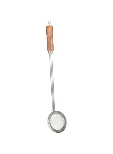 RAJ STEEL WOODEN HANDLE LADDLE , 52 cm, RUL005, Curry Server , Soup Server , Milk Laddle , Serving Spoon