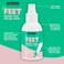 Freeman Flirty Feet Coconut &amp; Aloe Instant Peeling Foot Peeling Spray, Softening Foot Mask Exfoliates &amp; Removes Dead Skin, Moisturize Dry Feet, Clean Ingredients, Cruelty-Free, 4 Fl.Oz./ 118ml Bottle