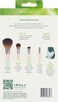EcoTools Core Five Makeup Brush and Sponge Kit, For Eyeshadow, Blush, Bronzer, Eyeliner, &amp; Foundation, Makeup Blending Sponge, Brush Essentials, 5 Piece Set