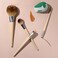 EcoTools Core Five Makeup Brush and Sponge Kit, For Eyeshadow, Blush, Bronzer, Eyeliner, &amp; Foundation, Makeup Blending Sponge, Brush Essentials, 5 Piece Set