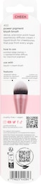 Real Techniques Power Pigment Blush Makeup Brush, Cheek Brush For Liquid &amp; Cream Blush, Dense, Synthetic Bristles With Pointed Shape, Vegan &amp; Cruelty Free, 1 Count