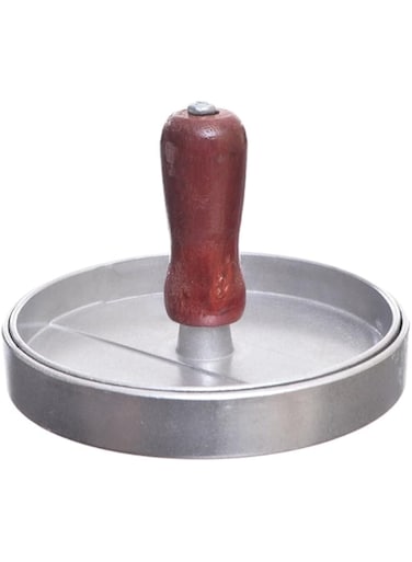 Dubai Gallery Burger Press Meat Poultry Silver/Brown 11Inch