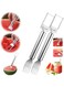 Oasisgalore Watermelon Cutter 2-in-1 Stainless Steel Fruit Cutter Watermelon Slicer,Upgraded Watermelon Cutter Tools,Watermelon Slicer Tool for Mom Dad Teacher Kitchen Camping Gadget (2Pack)