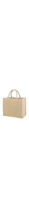 Eco-neutral Sokumcu PU Coating Reusable Jute Shopping Bag for Women, Large
