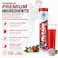 Activo Effervescent Boost Daily Energy 11vitamins &amp; minerals with Caffeine (200mg) from herbs Guarana, Yerba Mate, Bacopa, CoQ10, Magnesium, B vitamins  20 tablets   Sugar-free  Fruit Flavor