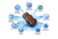 Beshor Chocolate Bite LLP Probiotic  with Prebiotics Fibers, Sugar-Free Chocolate Bites, 4 Billion CFU