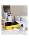 Disnie 2 in 1 Electric Hot Pot, Smokeless BBQ Grill &amp; Shabu Pot, Non-stick Cooking Pan with Glass Lid Grill Plate and Baking Pan Smokeless Barbecue Machine (Chafing Dish &amp; BBQ Pot - Yellow)
