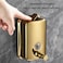 304 Stainless Steel Bathroom Soap Dispenser Simple Hotel Home Wall Mounted Manual Shower Fluid Bottle - 500ml Black