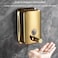 304 Stainless Steel Bathroom Soap Dispenser Simple Hotel Home Wall Mounted Manual Shower Fluid Bottle - 500ml Black