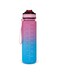 1000ml Motivational Water Bottle with Time Markers, One-Touch Lid, Flip-Up Integrated Straw, Dual Carry Handle and Non-Slip Lid - BPA-Free, Leak-Proof Lid, Eco- Friendly, Plastic, Reusable, Drink Reminder Water Bottle for Adults and Kids in School, Office, Daily Hydration, Gym, Fitness, Yoga, Cycling, Hiking, Outdoor Camping, Hiking, Sports and Travel, 32oz Bottle