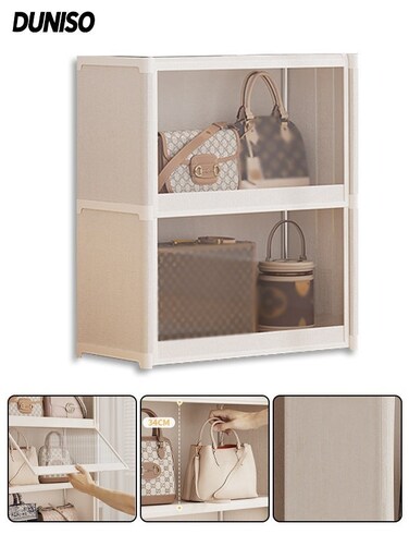 3-Tiers Storage Bins with Lids, Stackable Storage Containers, Folding Storage Boxes, Collapsible Storage Bins, Multi-Purpose Folding Storage Containers for Home and Office