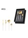 White handle Silverware 4 Piece Family Dinnerware Set Flatware Set Service Tableware Sets Cutlery