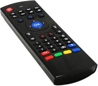 New Replacement Remote Control, Remote Control Fit, Universal Remote Control Compatible with MX3-M Air Mouse Wireless 2.4G Remote Control Keyboard with Microphone for Android TV Box/Mini PC