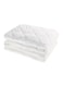 Quilted Mattress Protector Polyester Blend White 90x190cm
