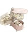 MedMad Jewelry Storage Box,3-Layer 360&deg;Rotating Jewelry Organizer,Cosmetic Divided Storage Display Box with Drawer and Transparent Lid,Jewellery Box for Rings,Earrings,Bracelets,Necklaces (Pink)