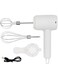 Vabees Wireless Egg Beater 3 Speed Stainless Steel mixer Electric whisk Double Sticks for Kitchen Cooking &amp; Baking, USB Rechargeable Hand Mixer (White)