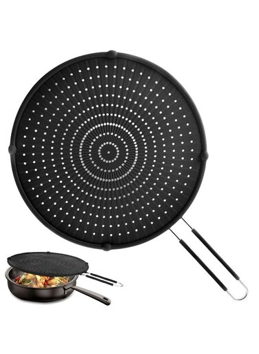 Splatter Screen for Frying Pan, Grease Splatter Guard, Heat-Resistant Splatter Guards for Frying, Silicone Splatter Guard for Everyday Cooking, Dishwasher Safe &iuml;&frac14;&circ;16in&Atilde;&mdash;12in&Atilde;&mdash;0.5in&iuml;&frac14;&permil;