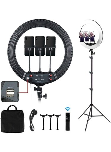 Adjustable 21 Inch Ring Light for Makeup, Selfies and Content Creation RL-21