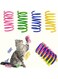 AGYM Cat Spring Toys, Cat Gift, Available in 60 or 30 Packs for Indoor Cats, Colorful &amp; Durable Plastic Spring Coils Attract Cats to Swat, Bite, Hunt, Interactive Spring Toys for Cats and Kittens