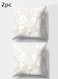 2-Piece Home Decorative Pillow Covers Plush Throw Pillow Cover Off-White 45x45 Centimeter