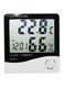 Art Digital Hygrometer And Thermometer With LCD Display Balck/White 17.3 x 3.5 x 12.8cm