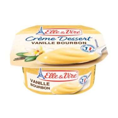 Elle &amp; Vire Vanilla Cream Dessert, 100g