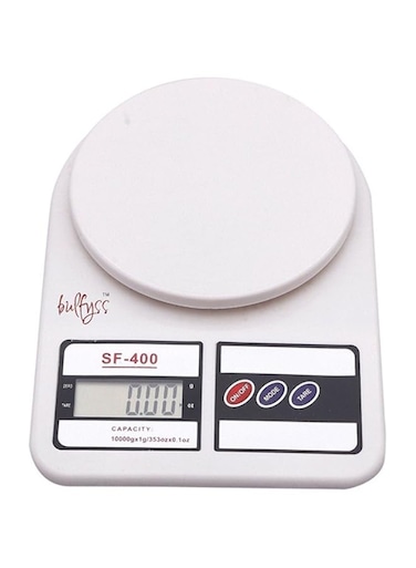 Dubai Gallery Electronic Kitchen Scale With Lcd Display White 19Cmx25Cmx 5Cmcentimeter