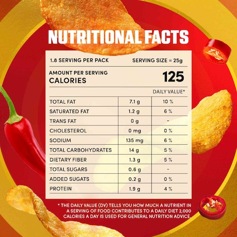 Lay&#39;s Chili Potato Chips 45g