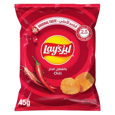 Lay's Chili Potato Chips, 45g