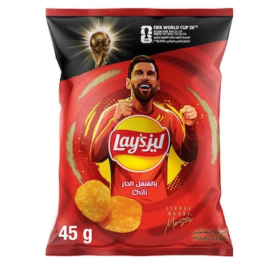 ليز رقائق البطاطس بالفلفل الحار ، 45 غرام