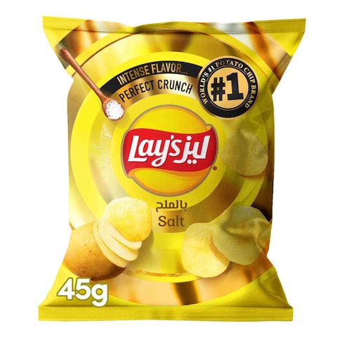 رقائق البطاطس بالملح من ليز، 45غ