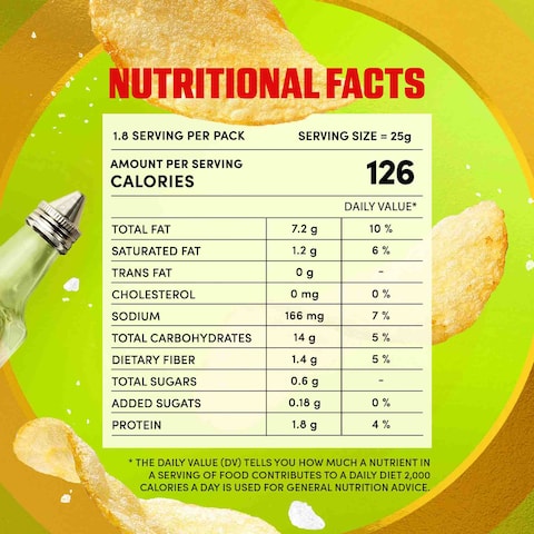 Lay&rsquo;s Salt And Vinegar Potato Chips 45g
