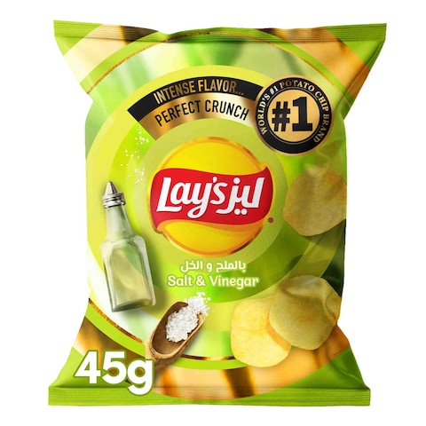 Lay&rsquo;s Salt And Vinegar Potato Chips 45g