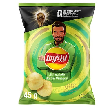 Lay's Salt and Vinegar Potato Chips, 45g
