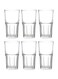 6 Piece Centra Long High Ball Glass Set, 420ml Capacity - Clear