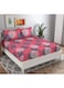 HOME&Acirc;&reg; Glace Cotton 180 TC Big Flower Printed Single Bedsheets with 1 King Size Pillow Cover 148x228, 43x68 cms