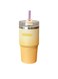 Quencher, Stainless Steel Vacuum Insulated Ice Cup, Large Capacity Thermos Cup, Portable Tumbler With Lid And Straw For Water, Iced Tea Or Coffee, (1pc, Yellow)