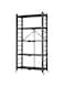 KOVEO Pre-Assemled 5 Tier Heavy Duty Foldable Storage Shelf, Multipurpose Organizer for Kitchen, Garage, Living Room, Bedroom &ndash; Metal Shelves, Home Storage Rack, Easy Assembly (Black)
