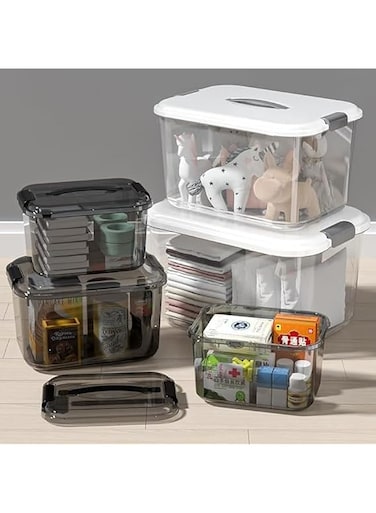 EZUK Unique Storage Box, Transparent Large Desktop Organize Sundries