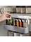 Drimzate Slide Rack Cabinet Shelf, Pull Down Spice Rack With 6 Bottles, Expandable Spice Drawer Organizer, Seasoning Slide Rack