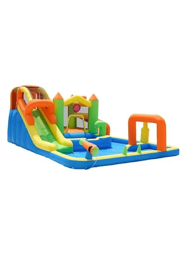 Children'S Home Castle Inflatable Water Spray Slide