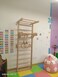 Kid Wooden Pull-Up Ladder Climbing Frame Multifunctional Rib Climber Wall Holds Horizontal Bar