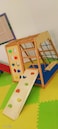 Kids Indoor Climbing Play Equipment Montessori Baby Climber Rock Dome Frame With Swing For Toddler