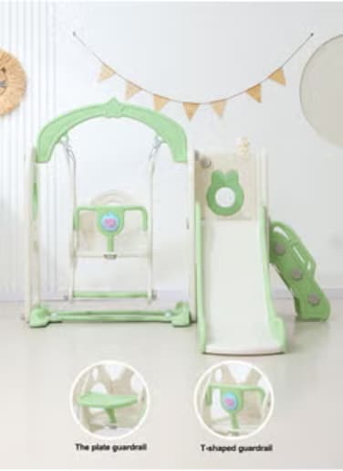 Mini Toddler Indoor Baby Plastic Slide Swing Set Kindergarten Indoor Set Toys For Children Home