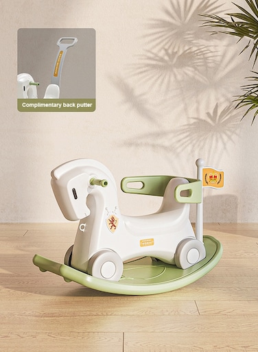 Multifunctional Plastic Baby Rocking Horse Chair 3 In 1 Children Walker Kids Ride On Toy